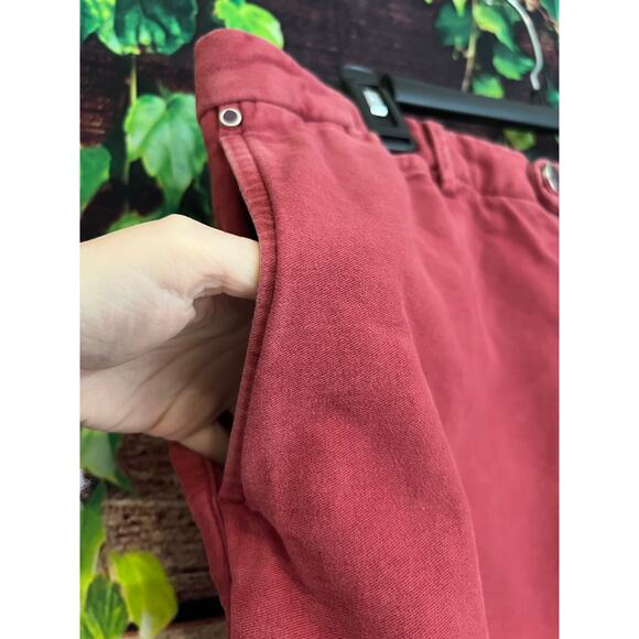 Kiton Napoli Made in Italy Straight Leg Jeans Zipper Fly Red Men's US 36x30 - Picture 3 of 8